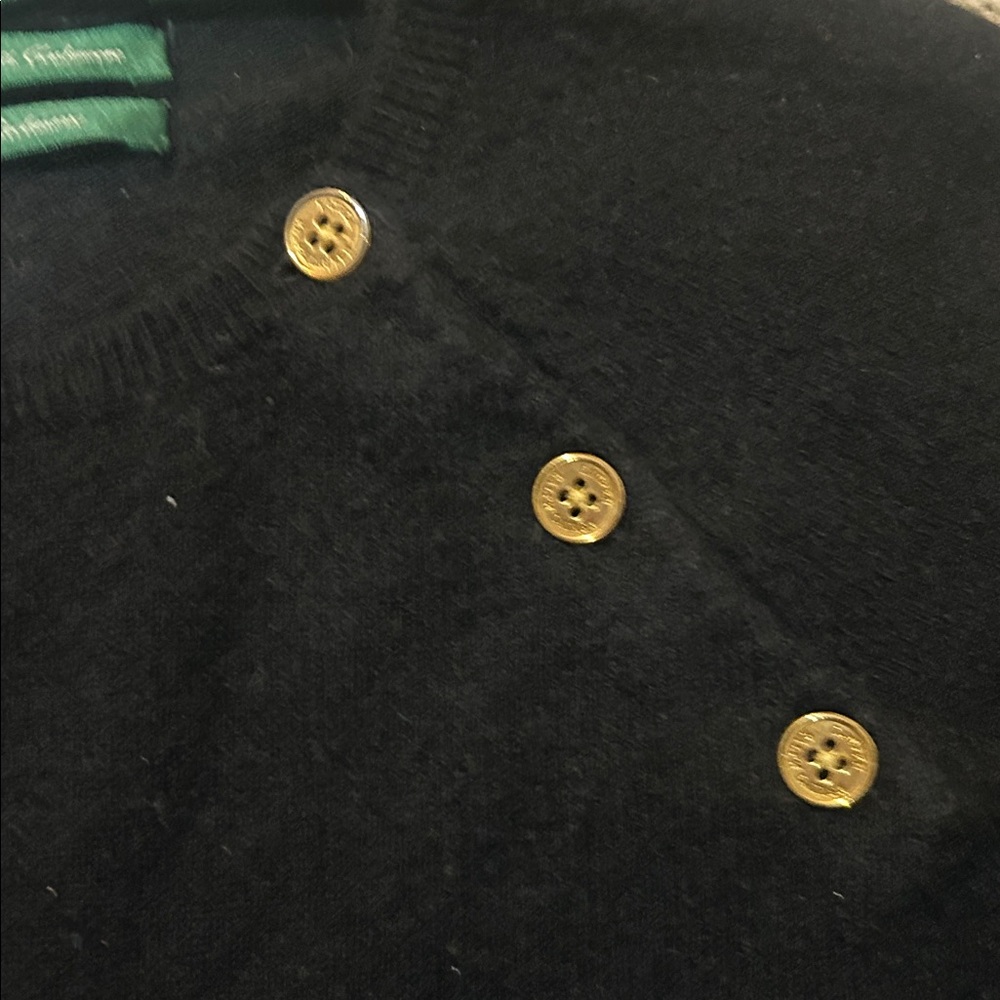 Ralph Lauren size M 100 percent cashmere black sweater EUC - Picture 3 of 4